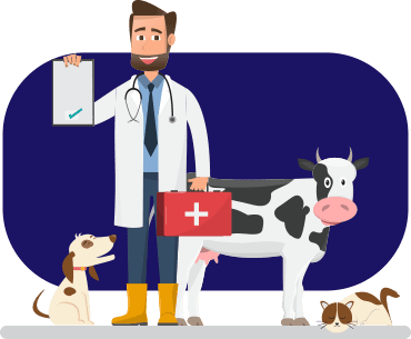 Hero Banner image of a Doctor with Animals